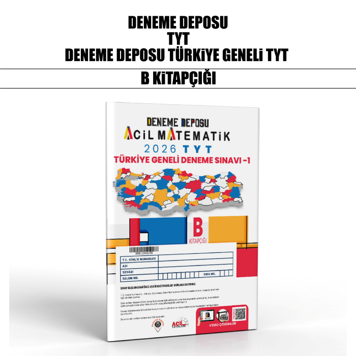 DENEME DEPOSU TYT TÜRKİYE GENELİ SNV B - 25-26
